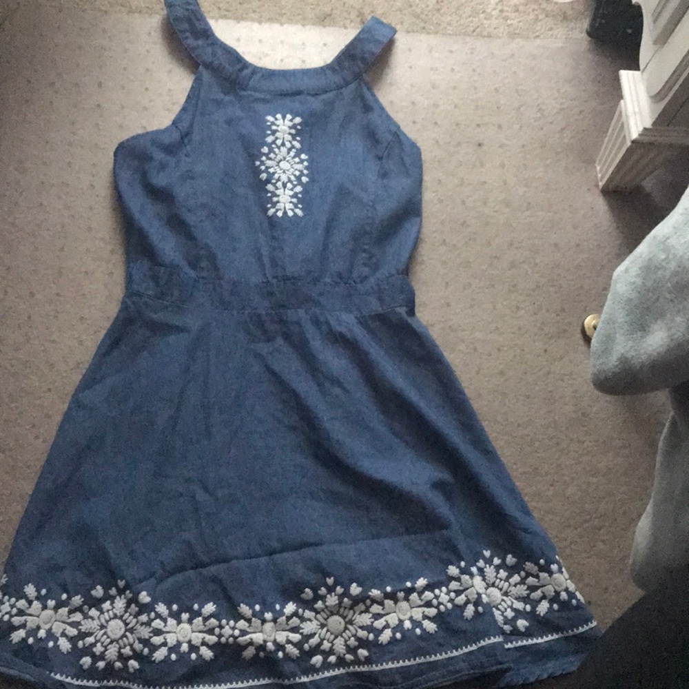 Blue denim colored dress
